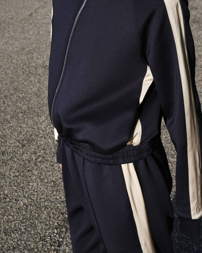 Neo Noir Vera Track Suit Blouse Navy