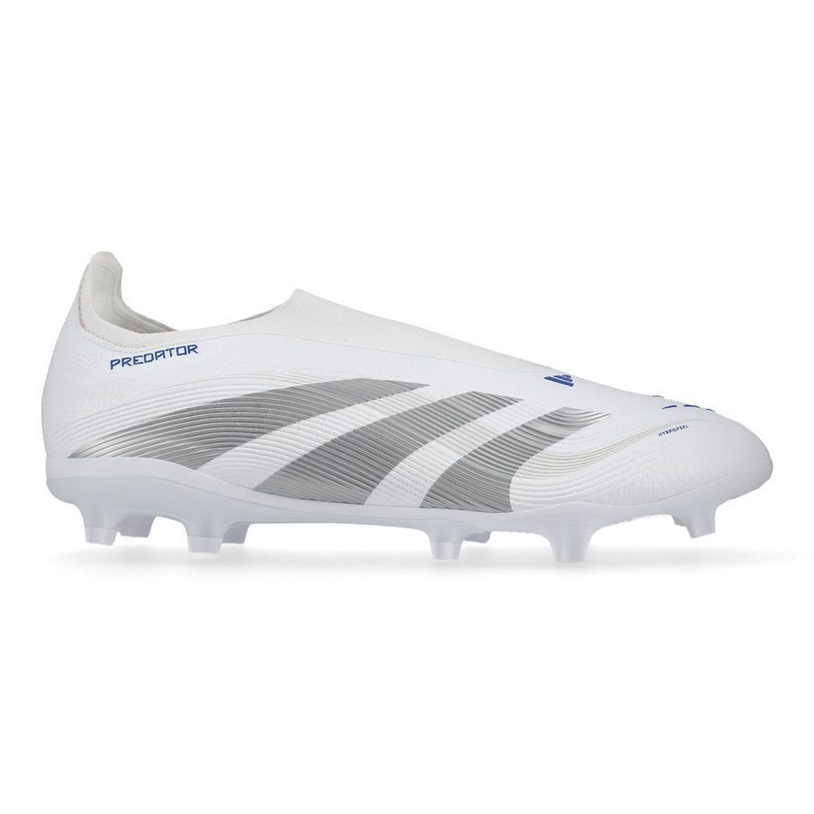 adidas Predator League Laceless FG/AG Polar Victory - Blanc/Argenté/Bleu