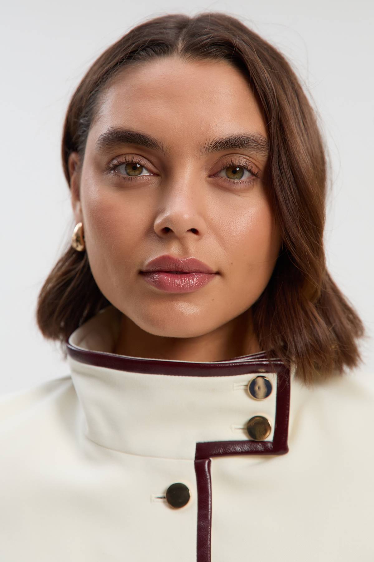 KarenMillen Veste Cintrée Ceinturée en Mélange synthétique Stretch Compact