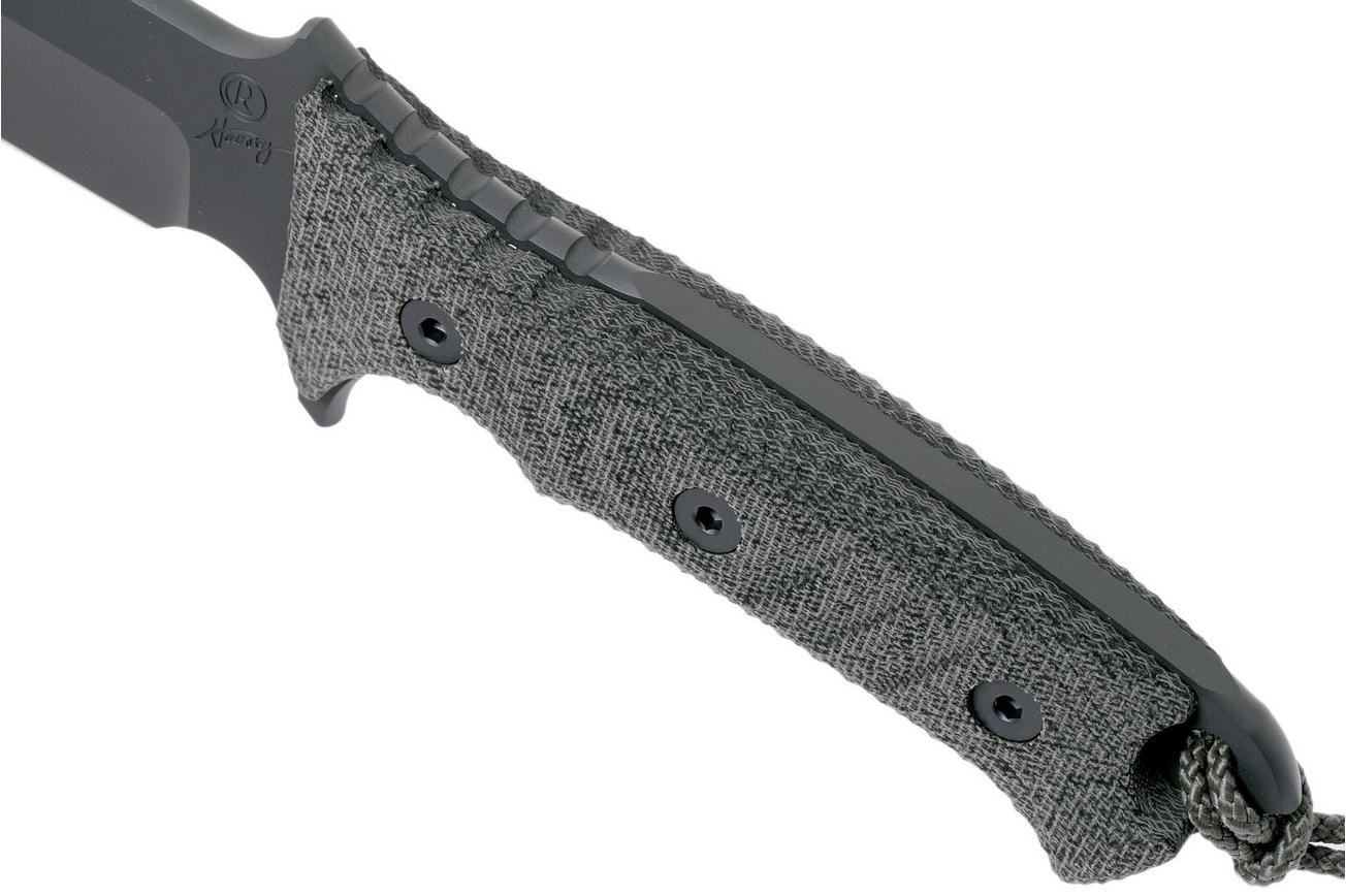 Chris Reeve Pacific Black PAC-1000 survivalmes, non serrated