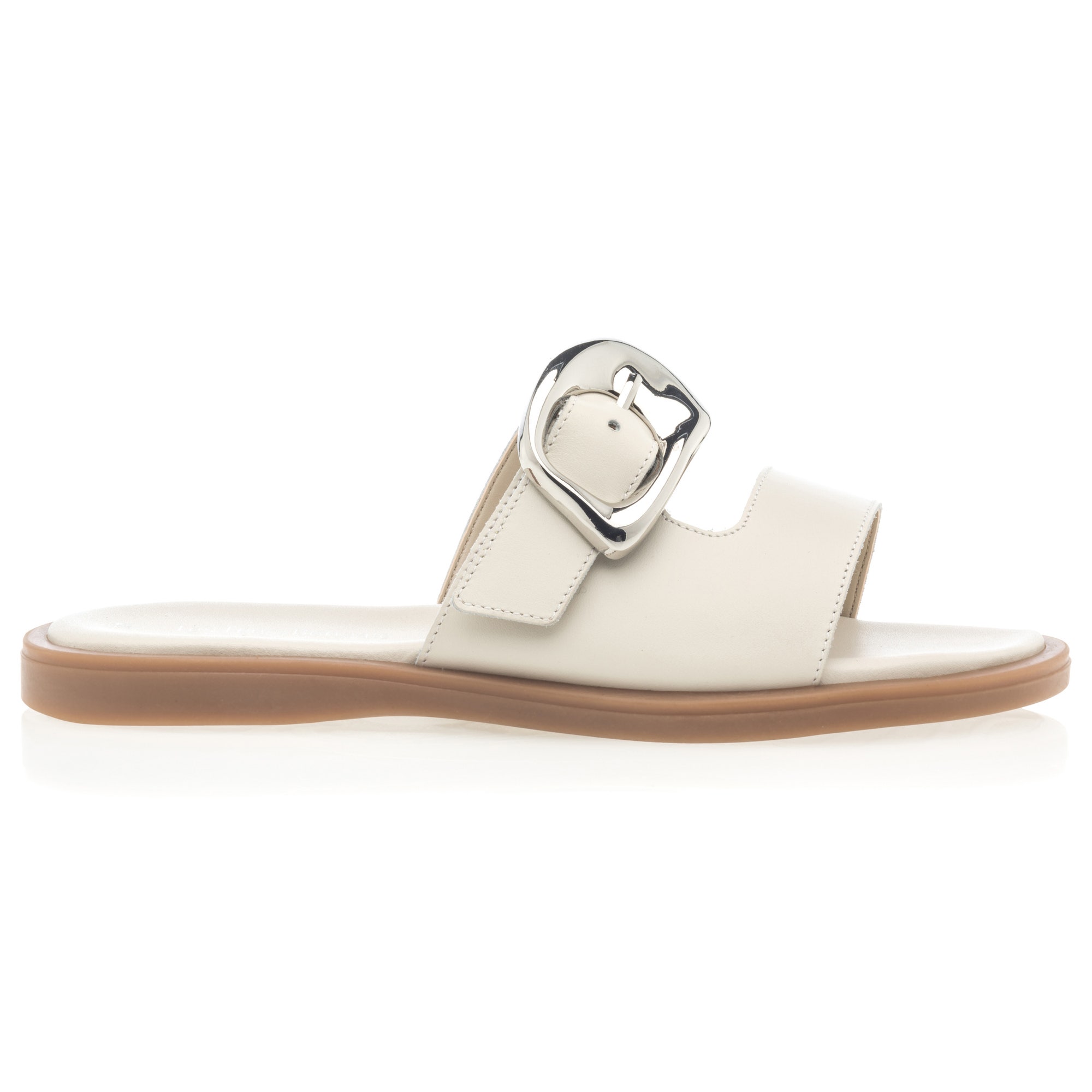 Mules Femme en cuir beige