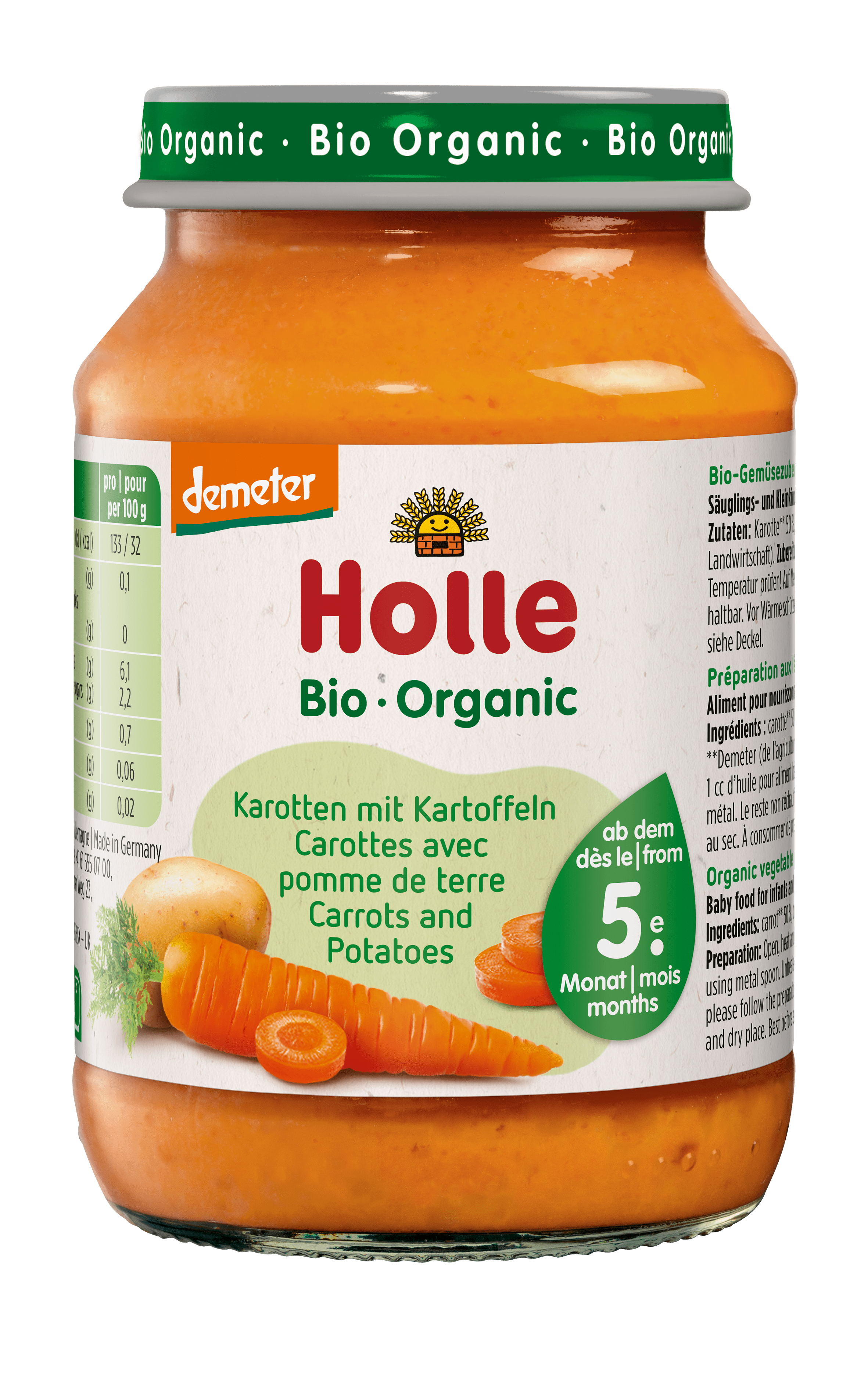 HOLLE Karotten mit Kartoffeln<br>190 g