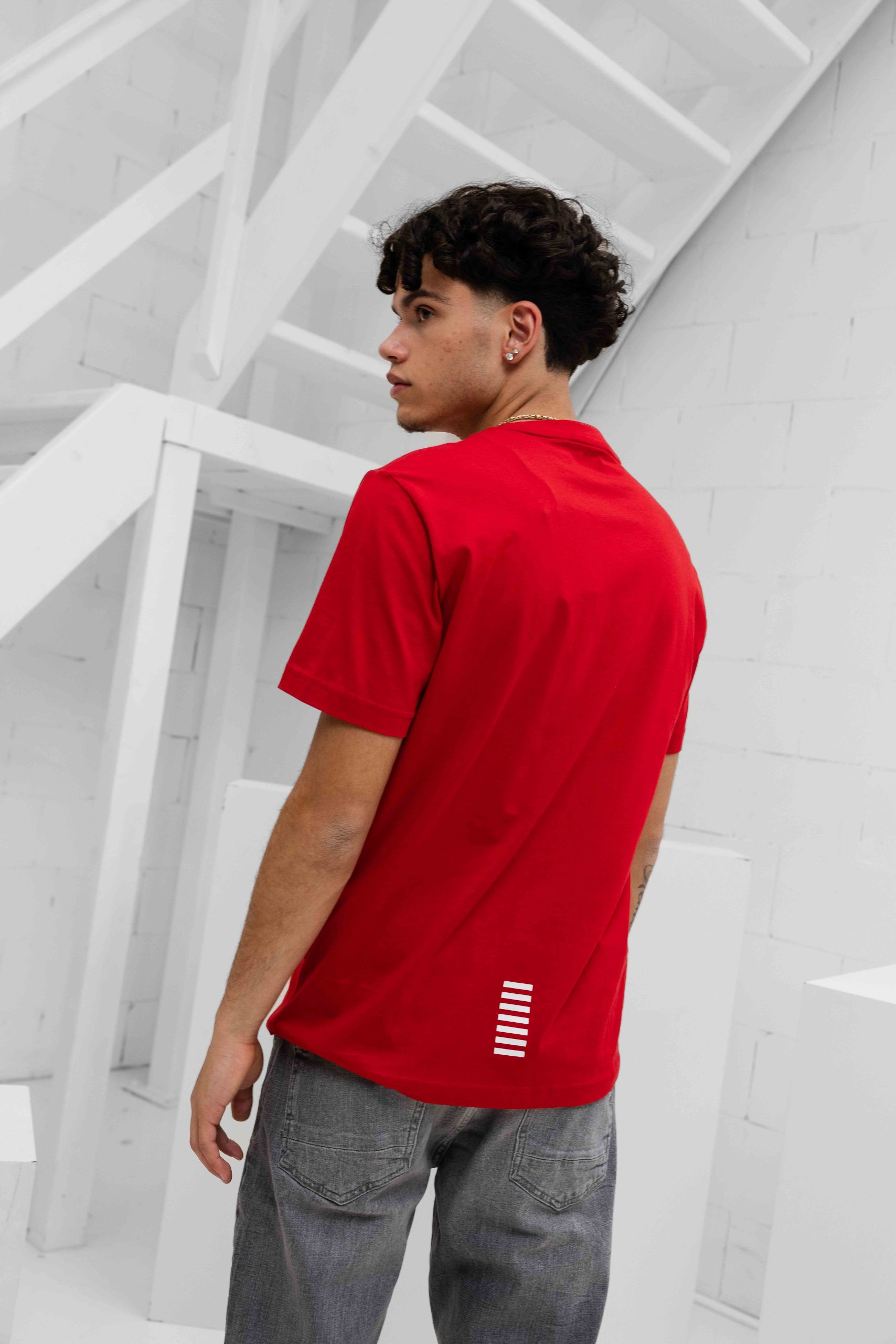 EA7 Emporio Armani 8NPT25 T-Shirt Heren Rood