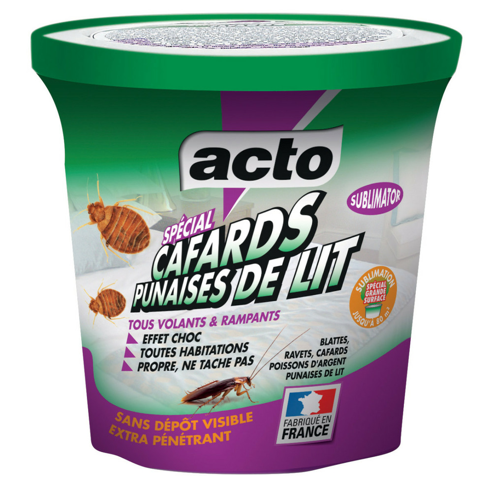 Acto sublimator, éliminateur de cafards et punaises de lit