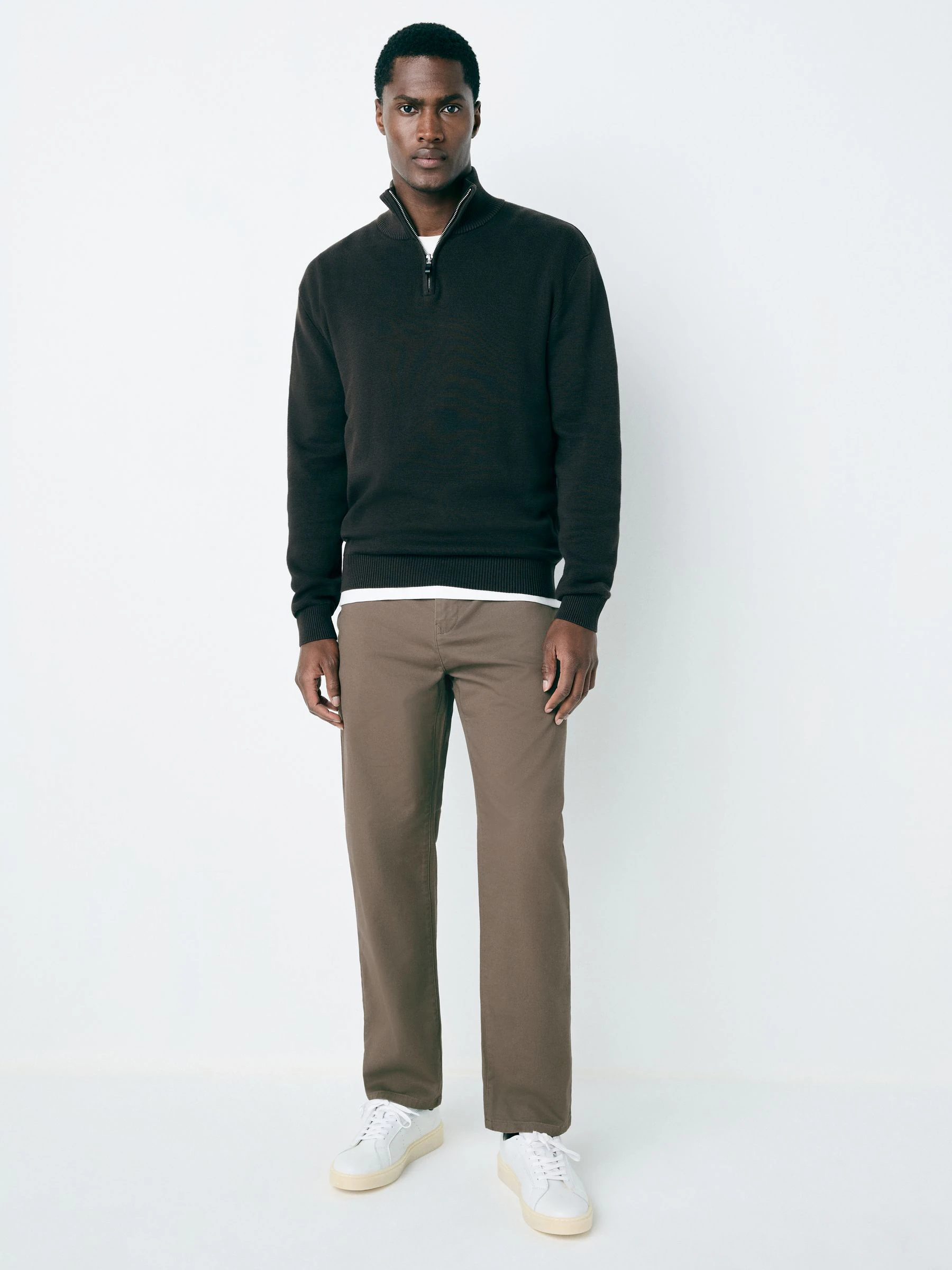 Lichtbruin - Straight fit - Stretchy chino