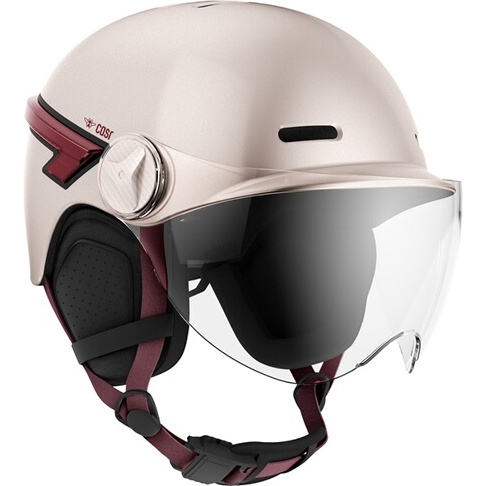 Casque vélo Casr GLOW AVEC LED ET VISIERE ROSE – L