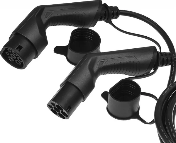 Green Cell ladekabel til elbil type 2 stik - 1 faset, 16A - Optil 3,6 kW - 5 meter