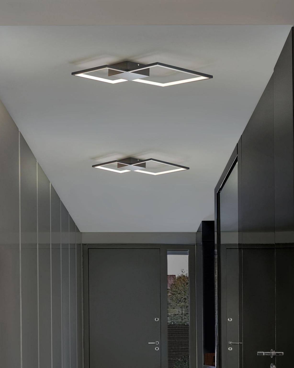 LED plafondlamp OKSU Metaal Zwart