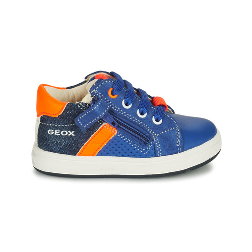 Geox - B BIGLIA B. B - NAPPA+DENIM SL - Bleu / Orange