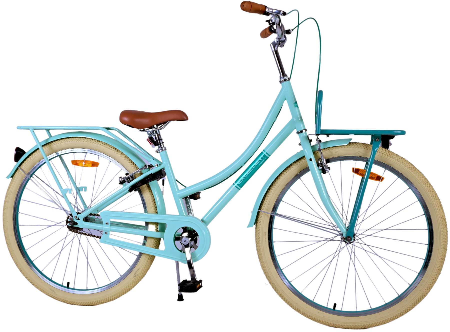 TPFSports Excellent Kinderfahrrad - Mädchen - 26 Zoll - Rücktritt + Handbremse - Grün
