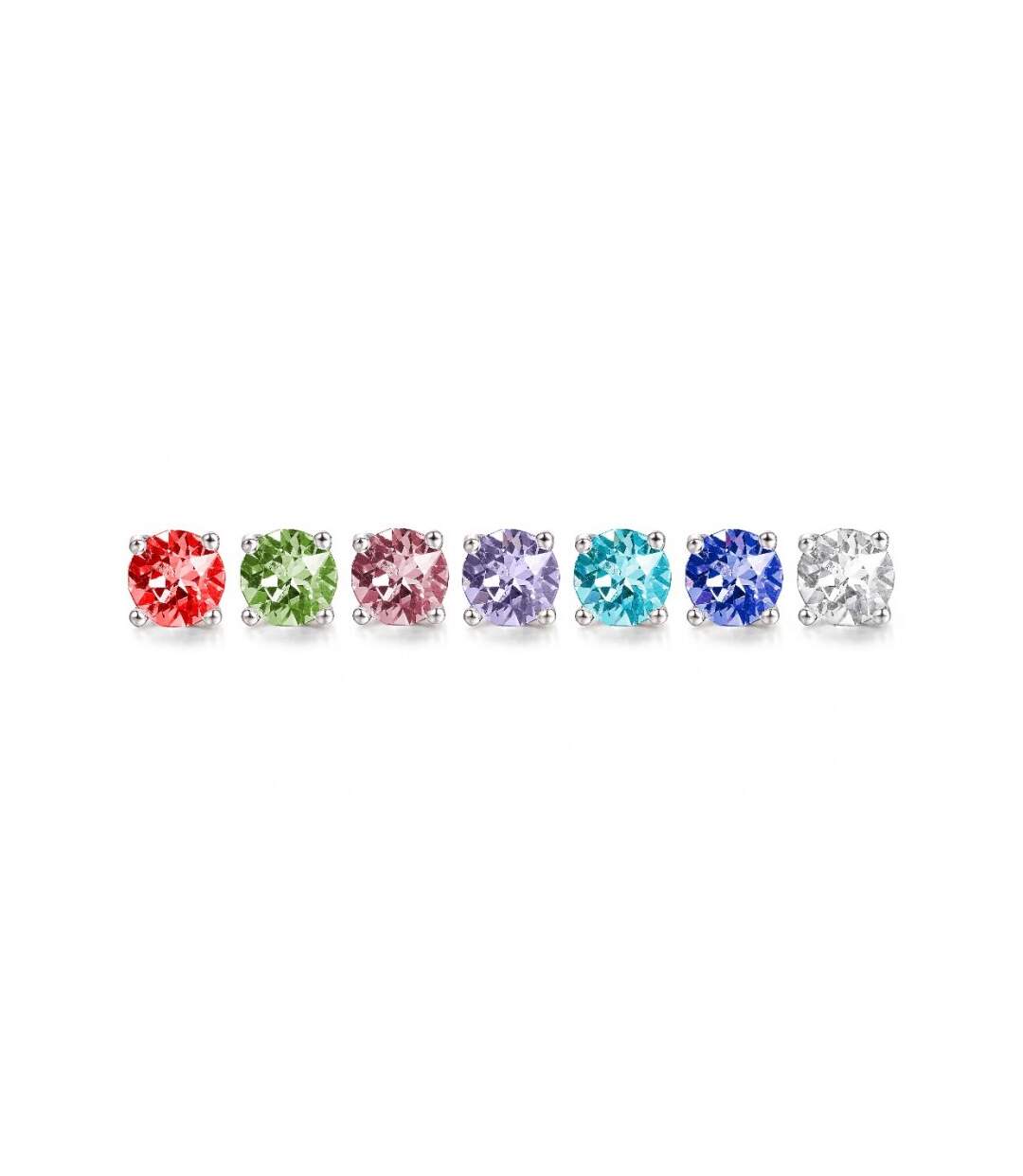 Boucles d'oreilles Coffret 7 Days - Argenté et Multi