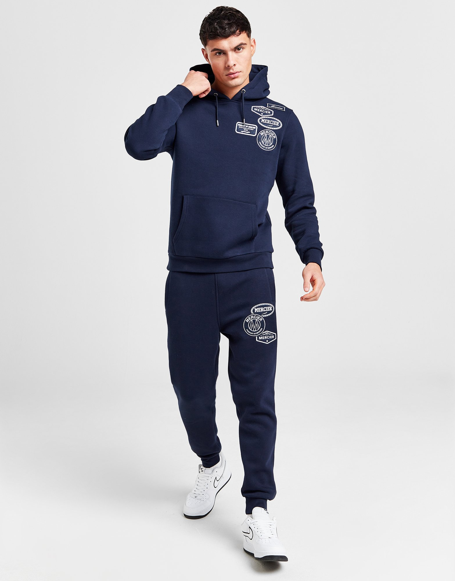 MERCIER Sweat à capuche Mono Badge Homme