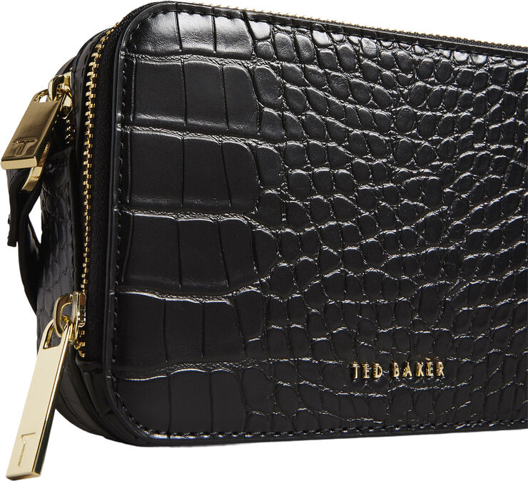 Ted Baker STINA Double Zip Mini Camera Bag Black