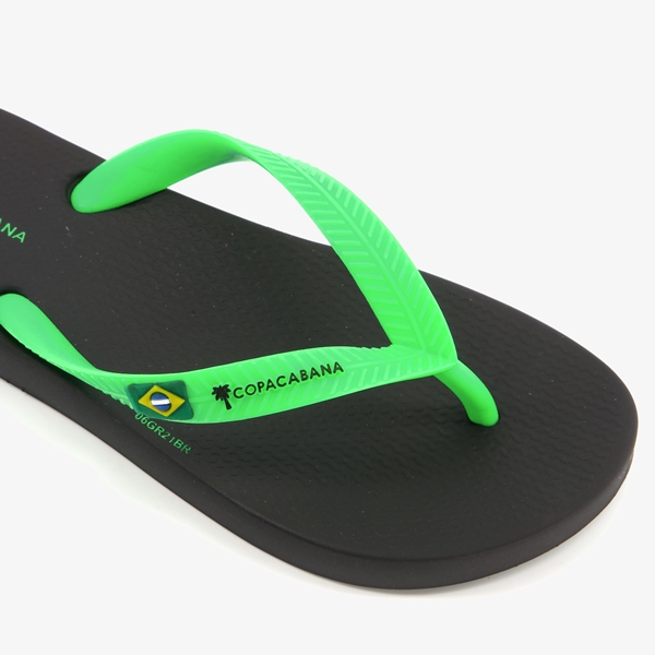 Copacabana vegan kinder teenslippers zwart