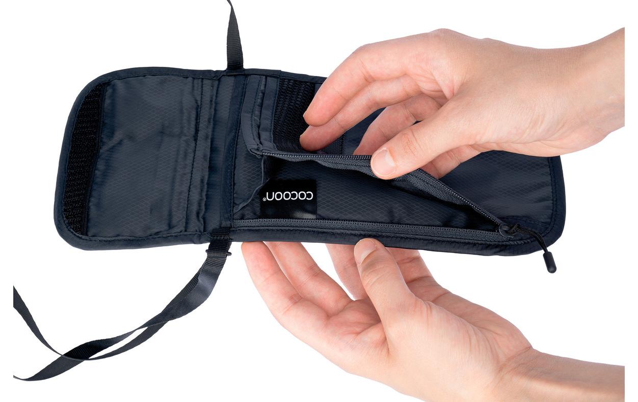 Travel Neck Wallet SchwarzLeichter Brustbeutel