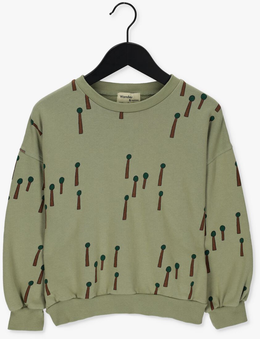 WANDER & WONDER groene wander & wonder sweater sweatshirt
