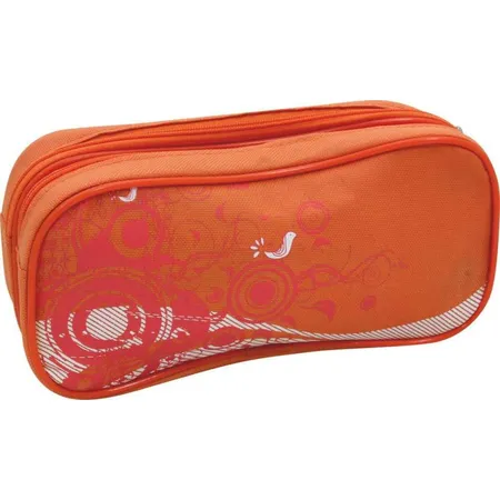 Stylex Doppel Faulenzer Federmappe, orange
