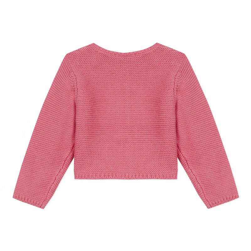 Cardigan bébé en point mousse rose naissance Absorba Aucune nuance