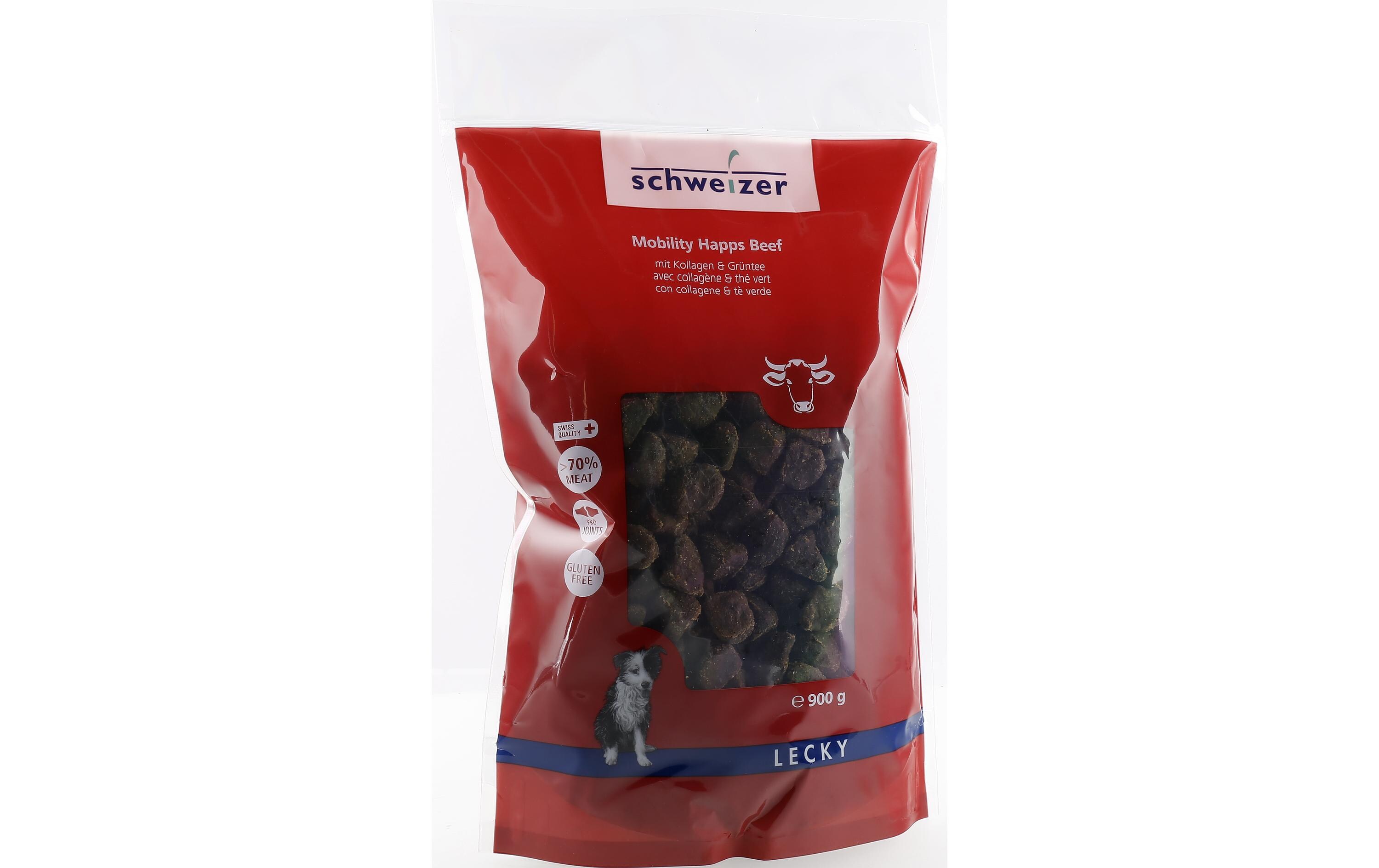 Snack Mobility Happs Beef mit Kollagen & Grüntee, 900 gHundeleckerli zur Belohnung oder für's Training