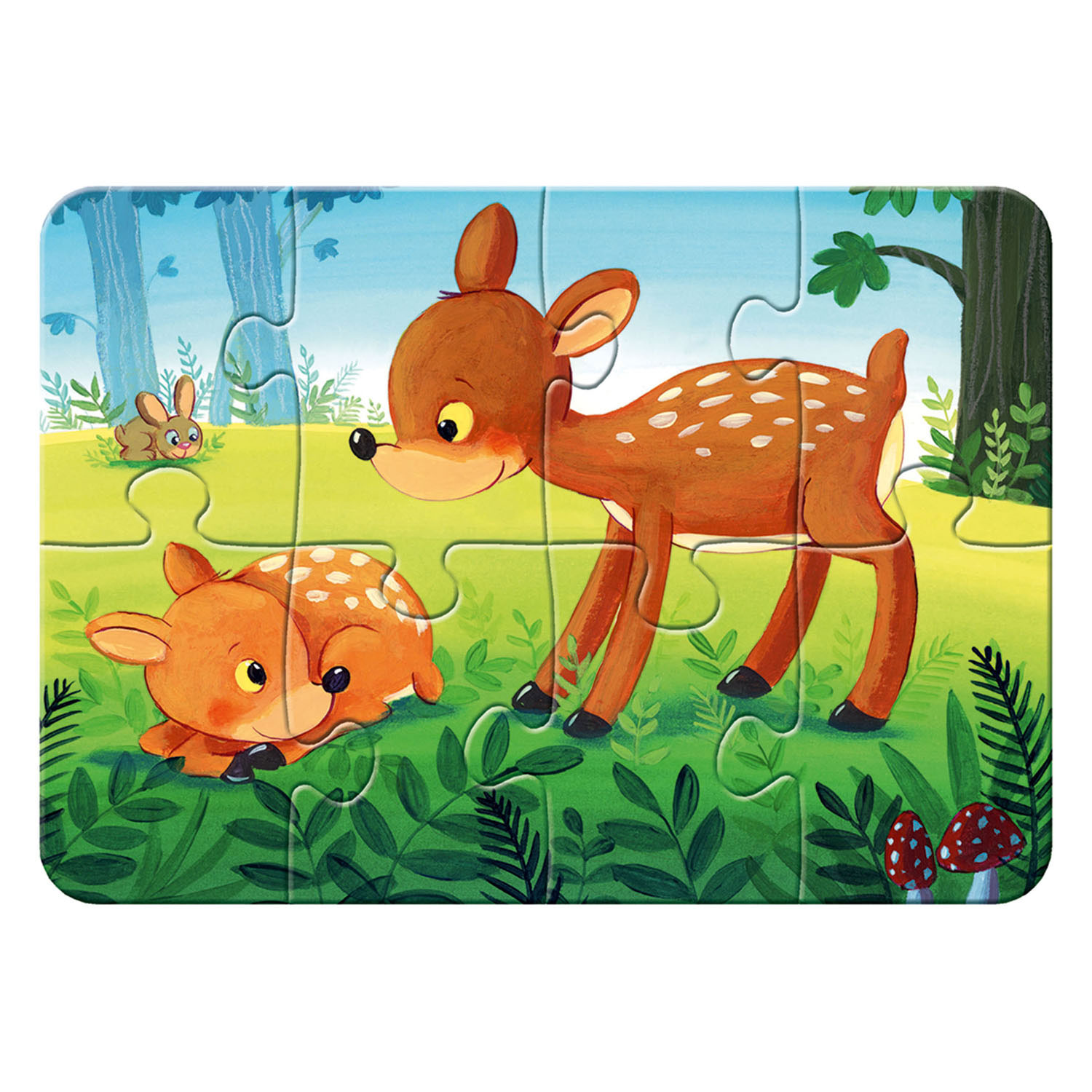 Legpuzzel Kleine Dierenfamilies, 4in1