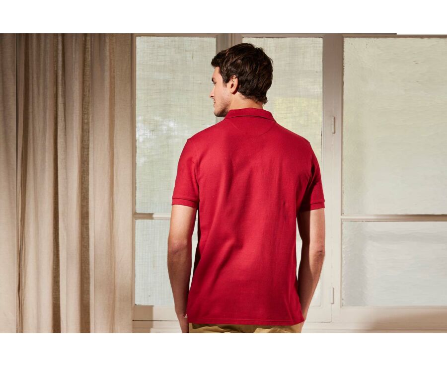 Polo homme Rouge Sombre - ANDY II