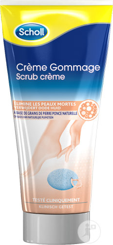 Scholl ExpertCare Crème Gommage Et Éclat Peaux Rugueuses Tube 75ml