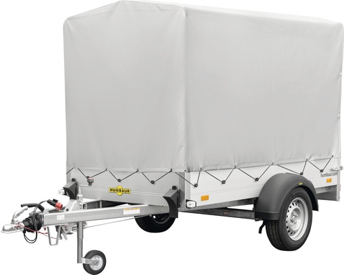 Humbaur afdekzeil en frame exclusief voor Startrailer Plus grijs voor laadhoogte 150 cm