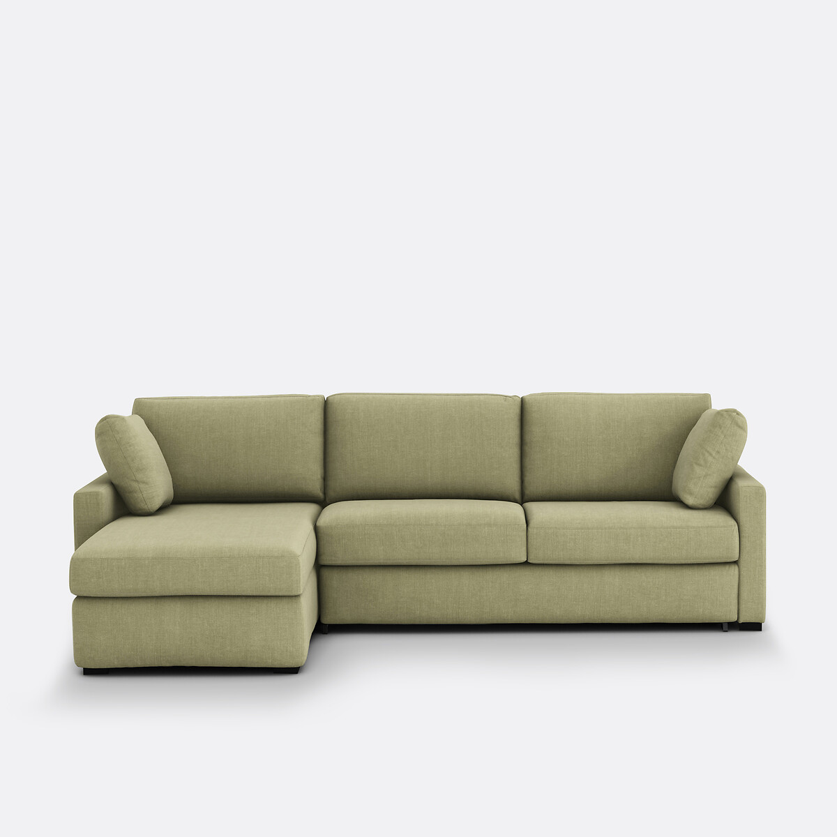 LA REDOUTE INTERIEURS<br>Sofá cama de canto algodão/linho, Bultex, Timor