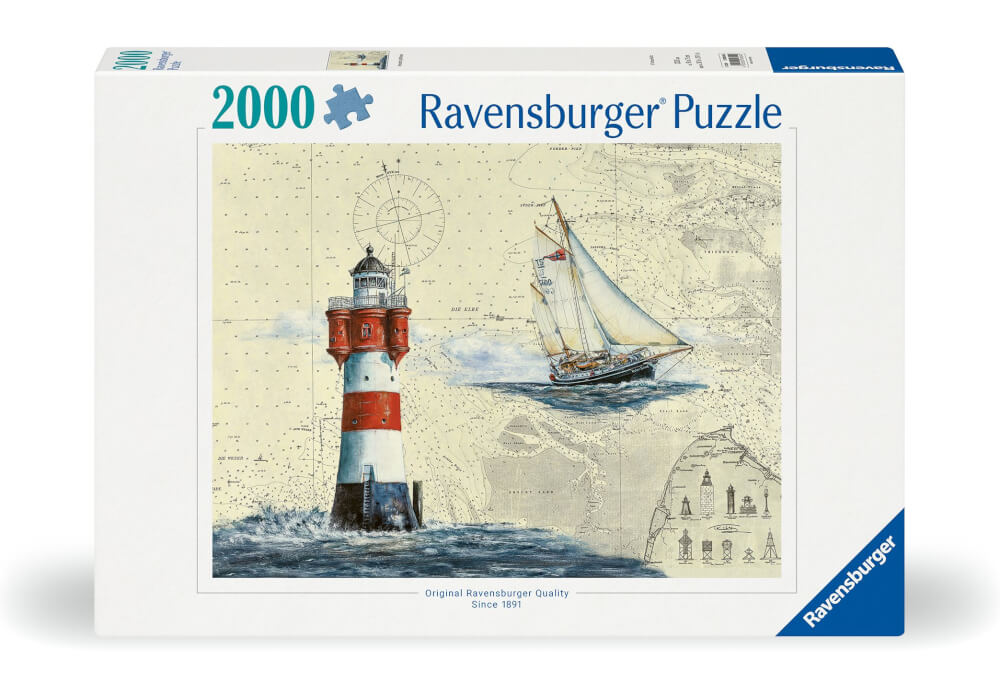 Ravensburger 12000804 Puzzle Romantischer Leuchtturm 2000 Teile
