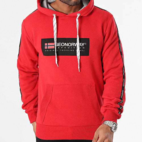 Sweat Capuche Rouge