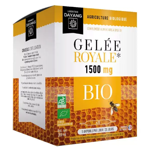 Dayang Geléia Real Orgânica 1500mg 20 ampolas