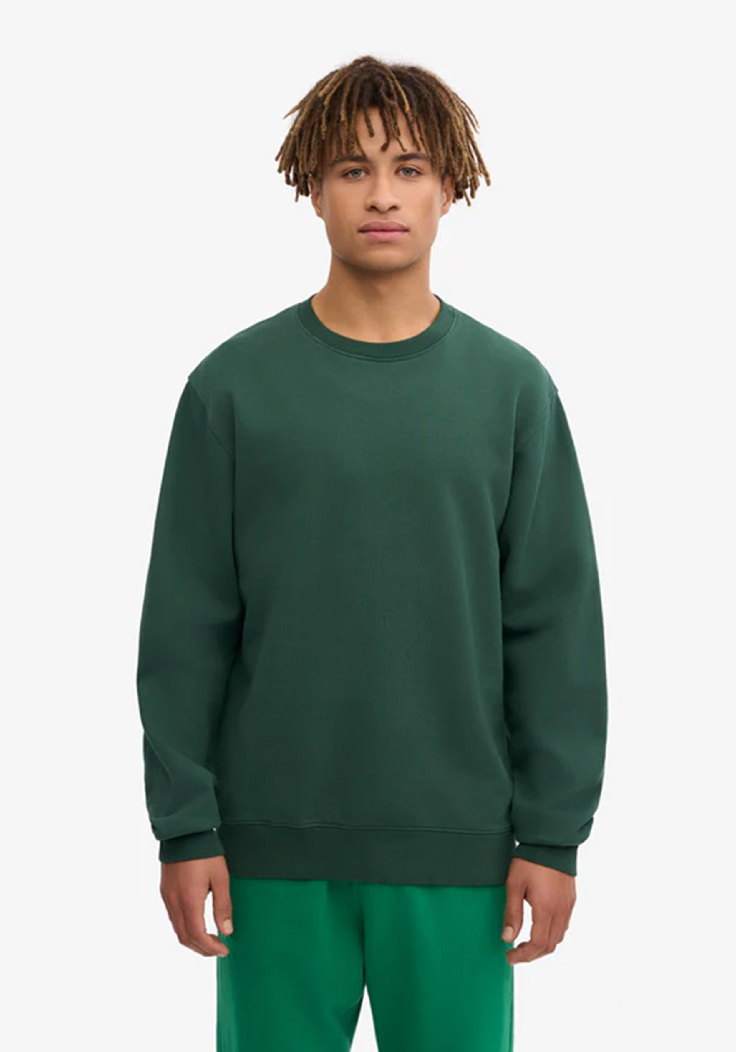 Colorful Standard Herren-Sweatshirt Emerald Green