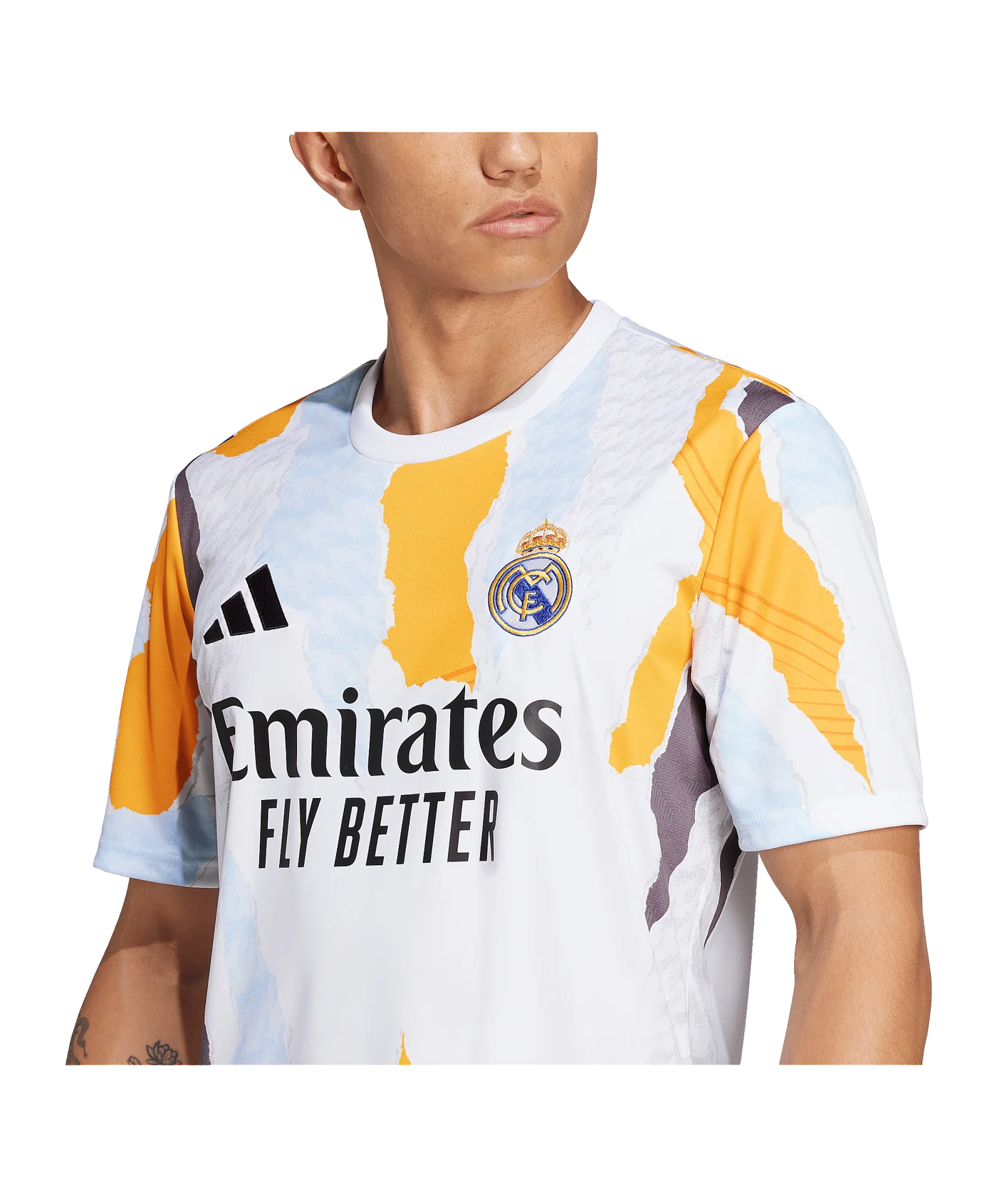 adidas Real Madrid Prematch Shirt 2024/2025 Weiss