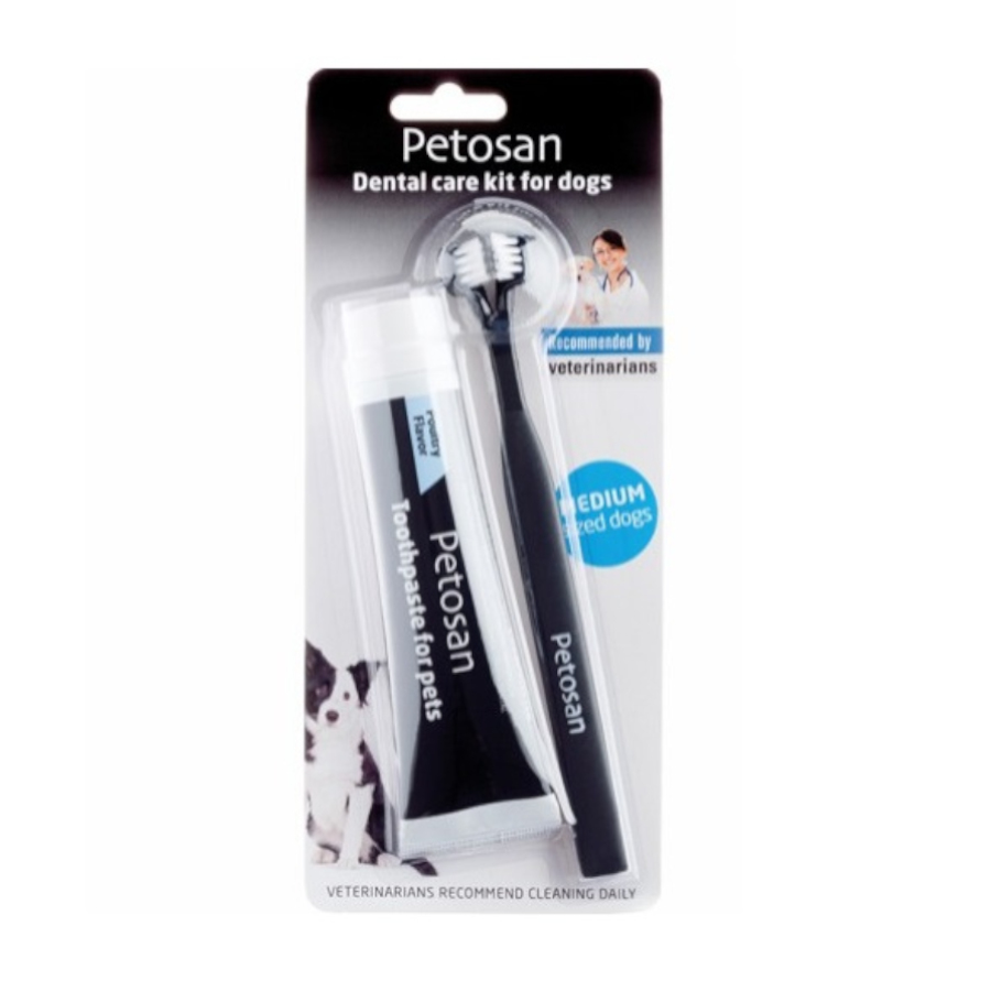 Kit de limpeza dental Petosan para cães de porte médio