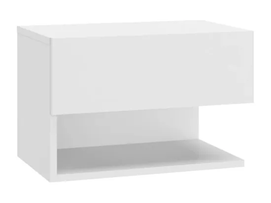 Table de chevet murale Blanc brillant