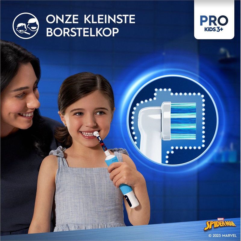 Oral-B Vitality Pro Kids - Elektrische Tandenborstel - Spiderman - Met Reisetui