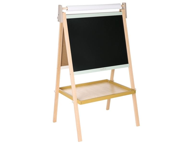 Spielba Holzspielwaren Standtafel mit Papier und Kreide Standtafel mit 2 Seiten