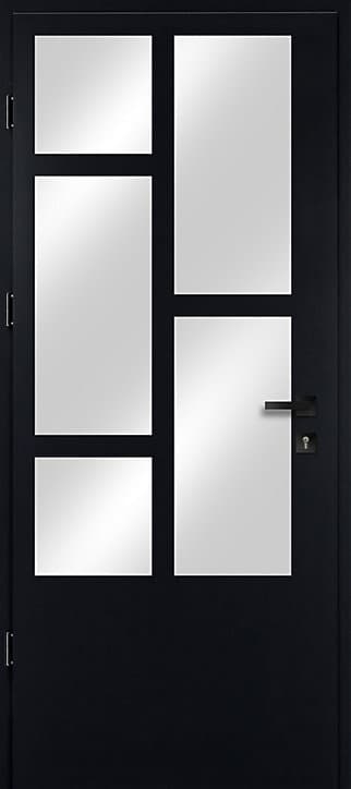 Porte d'entrée FORTIA acier Kribi 96 x h.218 cm poussant droit
