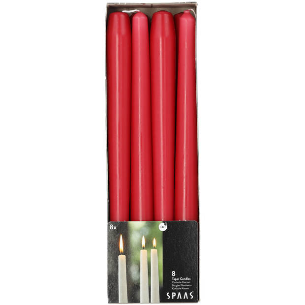 Blokker Dinerkaars - 8 stuks - 29 cm - Rood
