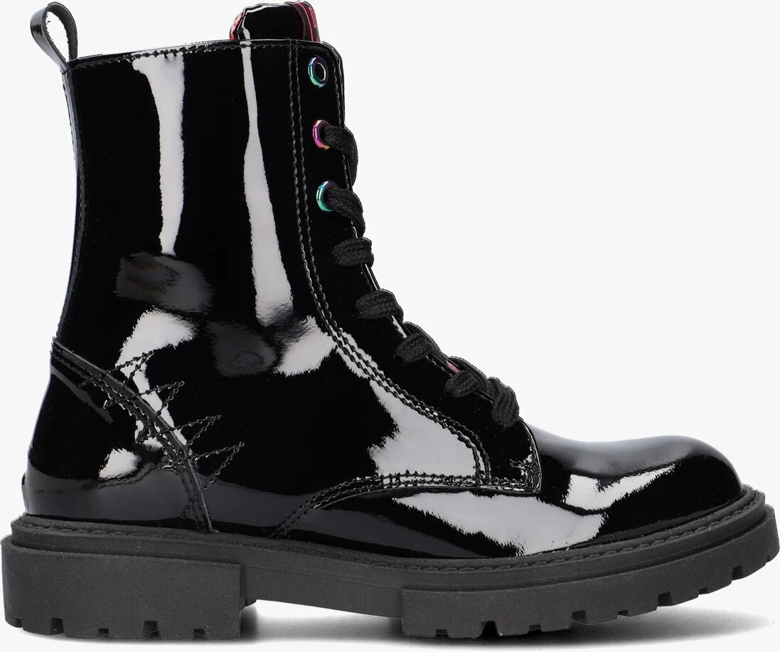 RED-RAG zwarte red-rag veterboots 12424