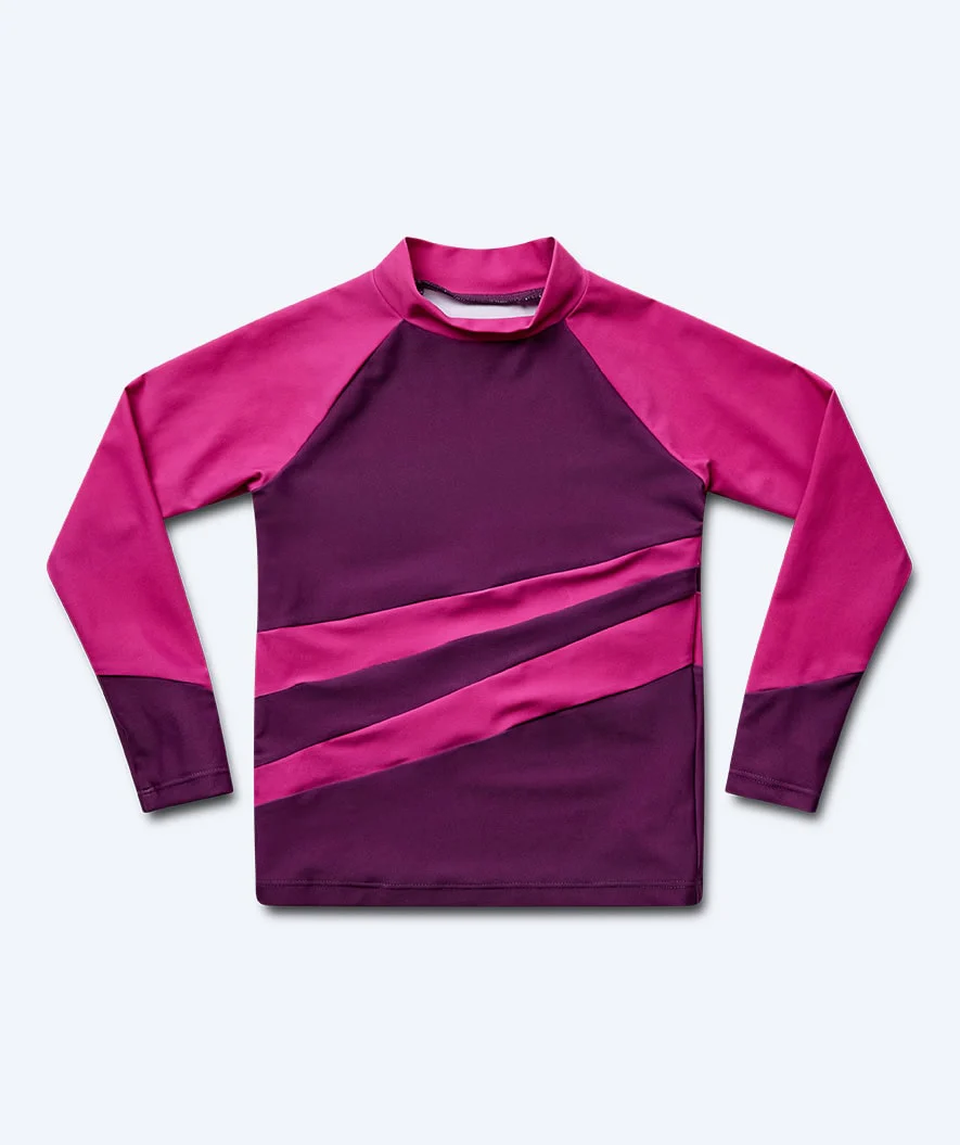 Watery UV-trøje til børn - Manami Langærmet Rashguard - Lilla