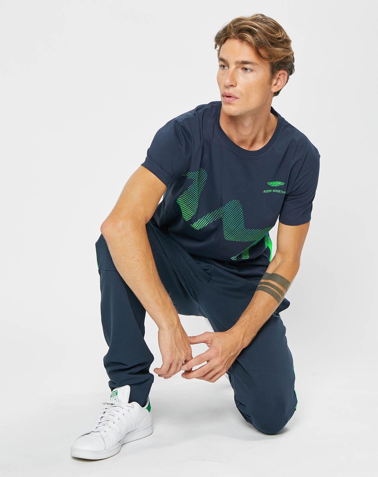 Hackett London T-Shirt Logo Aston Martin Racing bleu marine