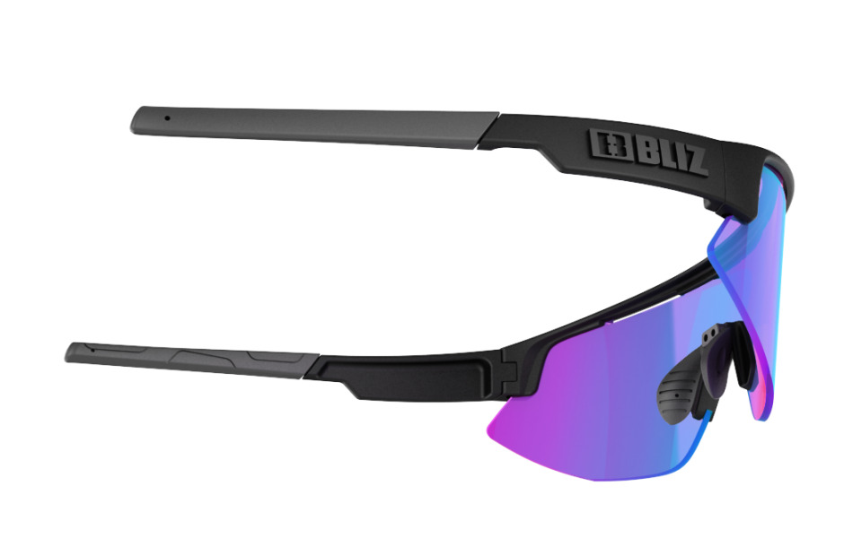 Bliz Matrix Cykelbriller Sort med Lilla Linse