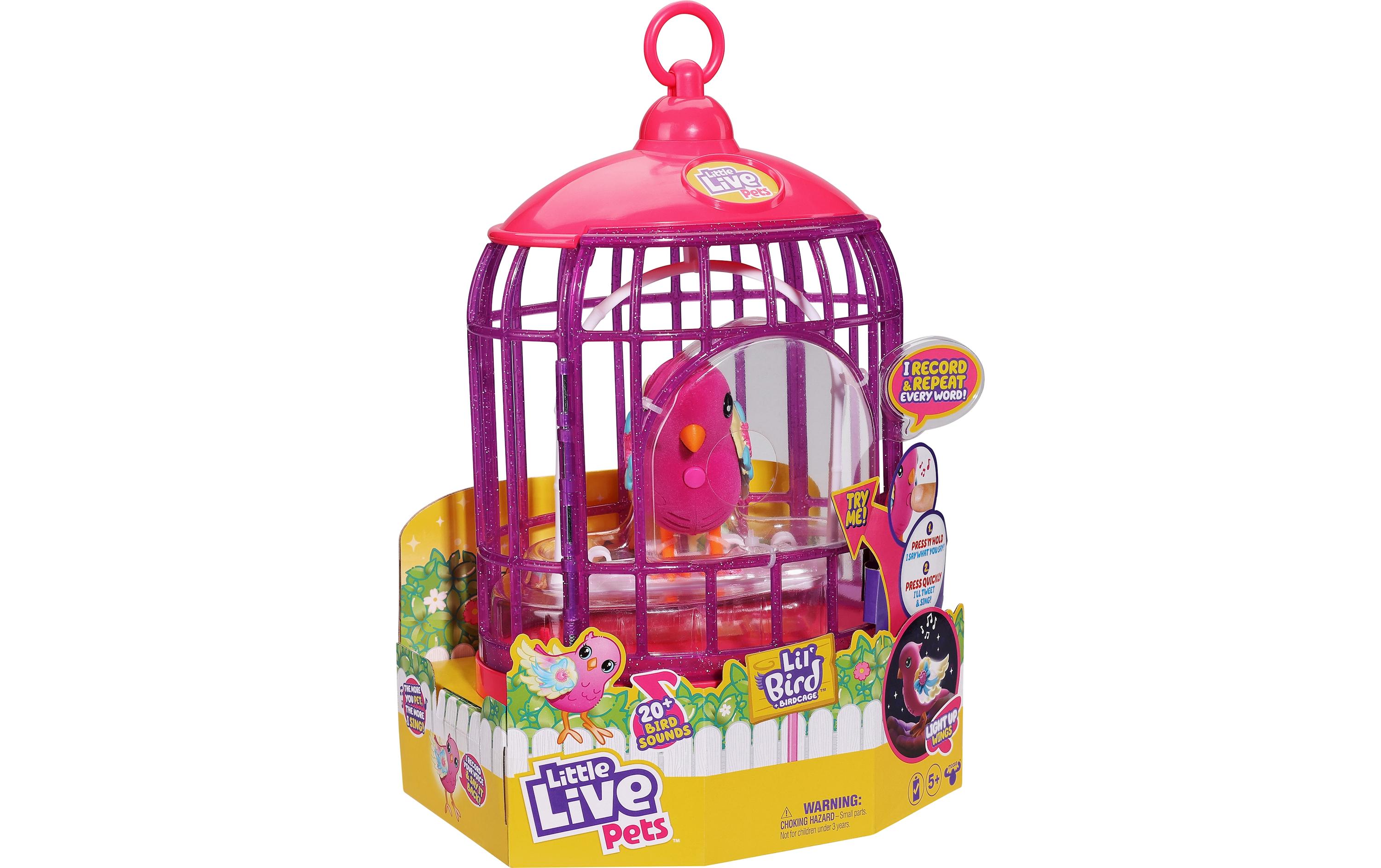 Spielfigurenset Lil Bird Vogel und Käfig TiaraInteraktives Spielset