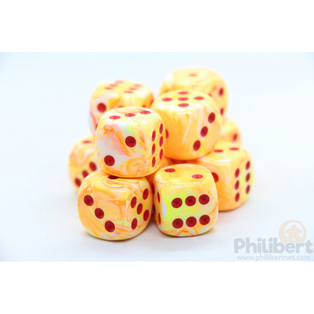 Set de 12 Dés 6 Faces Chessex : Festive