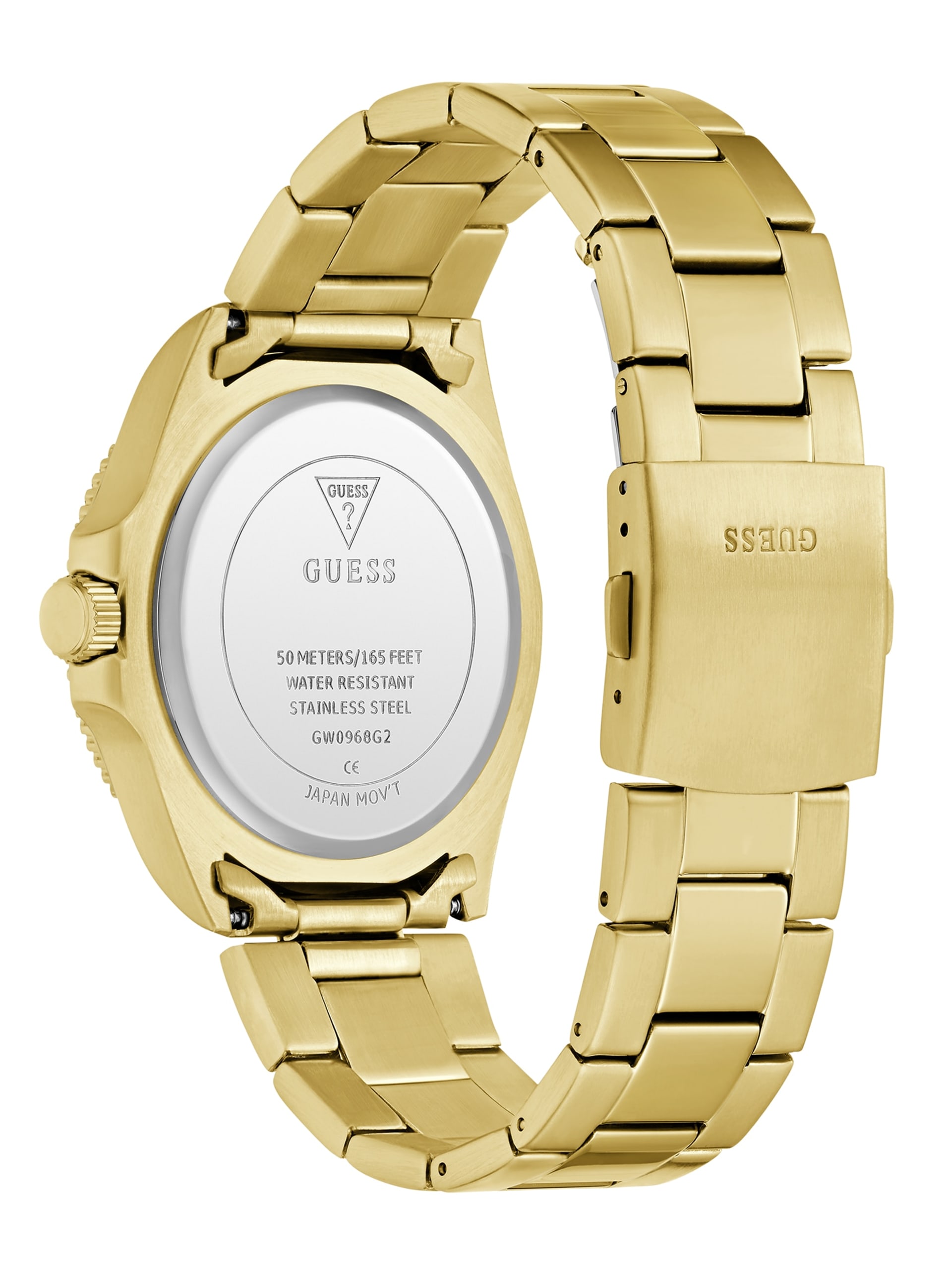 Relógio analógico dourado