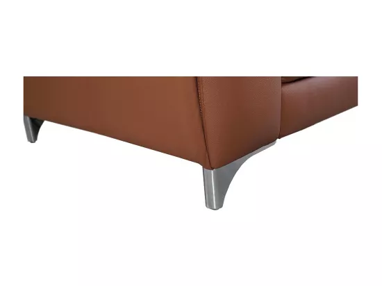 Fauteuil cuir Design ZAARA - Cognac