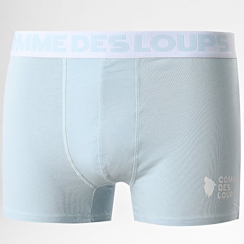 Lot De 3 Boxers Classic Noir Blanc Bleu Ciel
