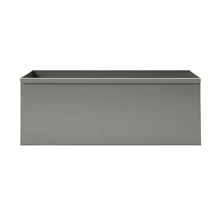 Nicolas Vahé - Rack Aufbewahrungsbox für Regal, 78 cm x 30 cm, grau