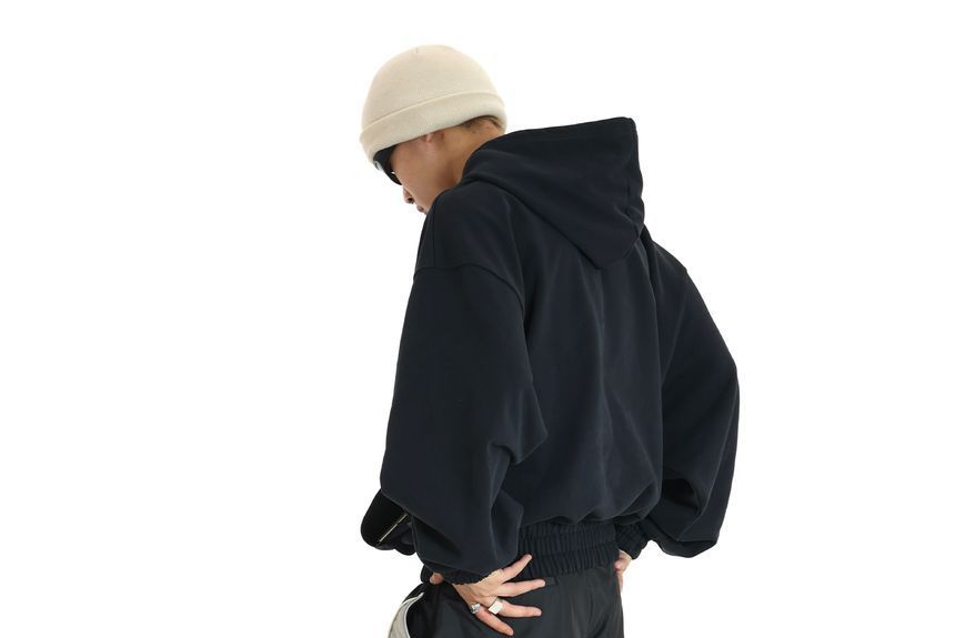 Meiksip - Lage taille trekkoord kleurblok rechte pijpen broek